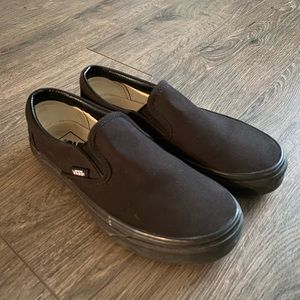 Black slip on vans